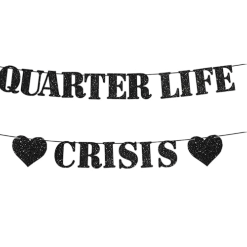 Guirlande noire "Quarter life crisis"