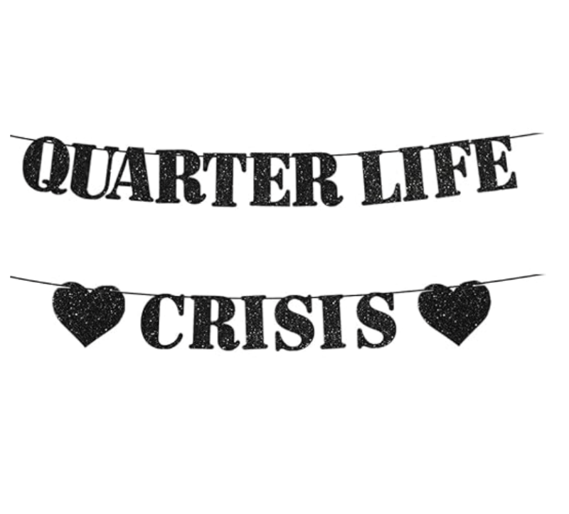 Guirlande noire "Quarter life crisis"