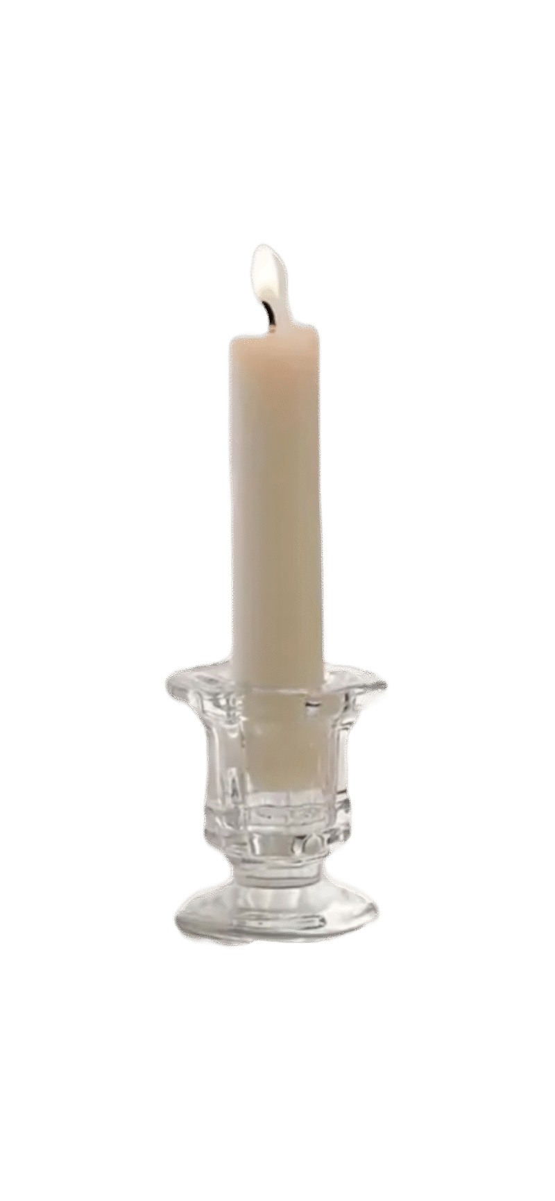 Bougeoirs transparent